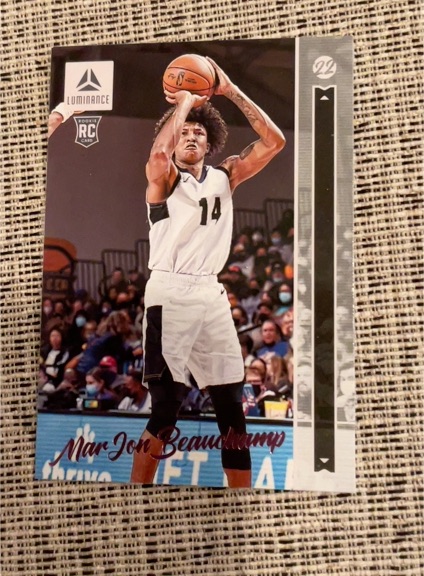 2022 Panini Chronicles Draft Picks Luminance #19 MarJon Beauchamp — front