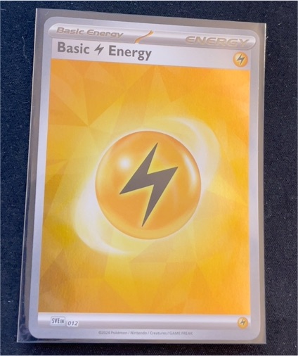 2024 Pokémon SVE #012 Basic Lightning Energy — front