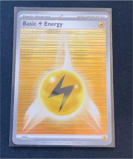 2025 Pokémon SVE #020 Basic Lightning Energy — front