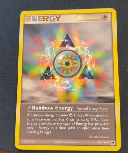2006 Pokemon EX Dragon Frontiers #88 Rainbow Energy — front