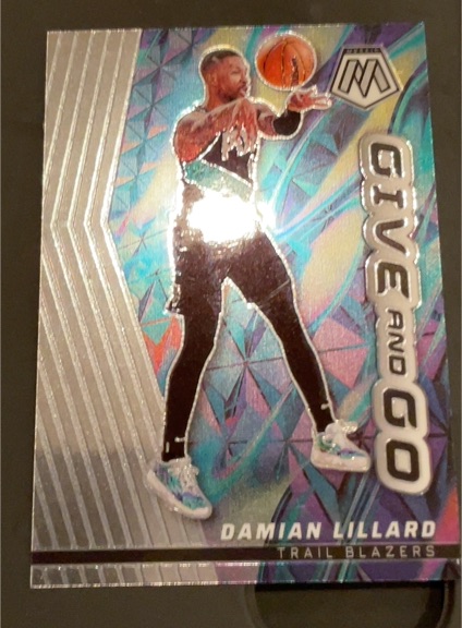 2022-23 Panini Mosaic #6 Damian Lillard Give and Go — front
