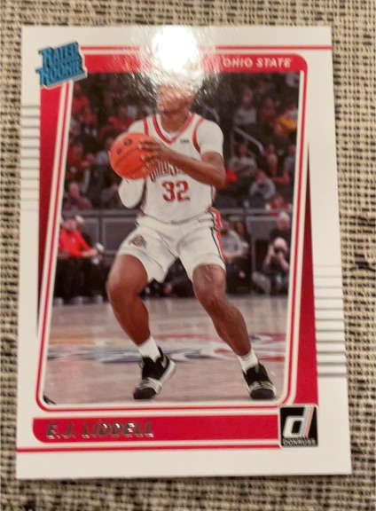 2022-23 Panini Chronicles Draft Picks Donruss Rated Rookie #8 E.J. Liddell — front