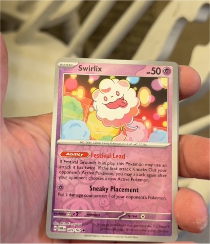 2024 Pokémon SV06 Twilight Masquerade #089 Swirlix — front