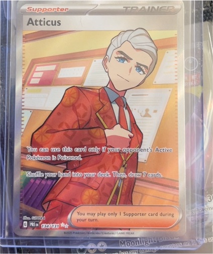 2025 Pokémon TCG Prismatic Evolutions #134/131 Atticus — front