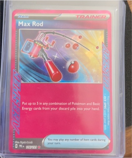 2025 Pokémon SV Prismatic Evolutions #116 Max Rod — front