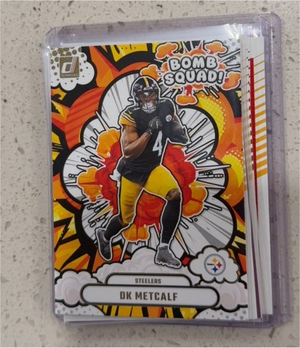 2025 Donruss #BS-DMT DK Metcalf Bomb Squad — front