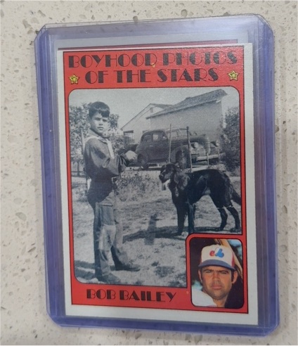 1972 Topps #493 Bob Bailey Boyhood Photos of the Stars — front