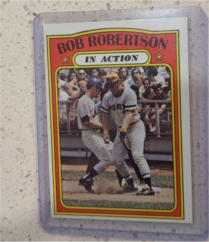1972 Topps #430 Bob Robertson In Action — front