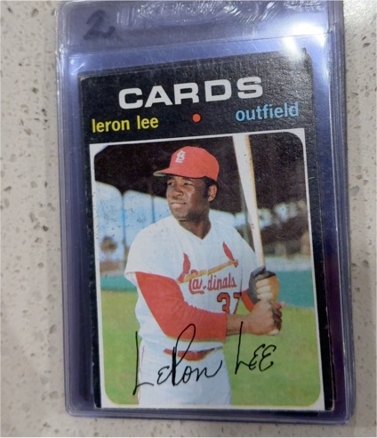 1971 Topps #521 Leron Lee — front