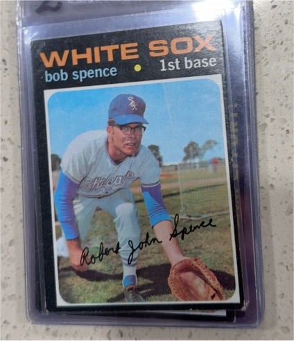 1971 Topps #186 Bob Spence — front
