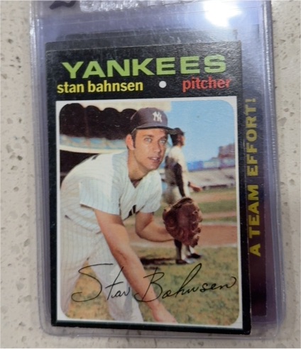 1971 Topps #184 Stan Bahnsen — front