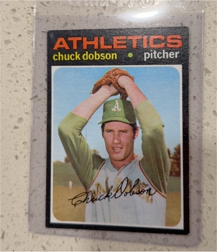 1971 Topps #238 Chuck Dobson — front