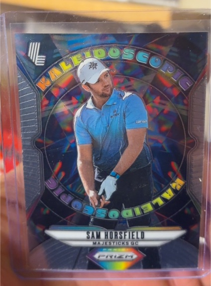 2025 Panini Prizm LIV Golf #15 Sam Horsfield Kaleidoscopic Silver Prizm — front