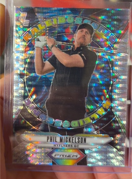 2025 Panini Prizm LIV Golf #7 Phil Mickelson Kaleidoscopic — front