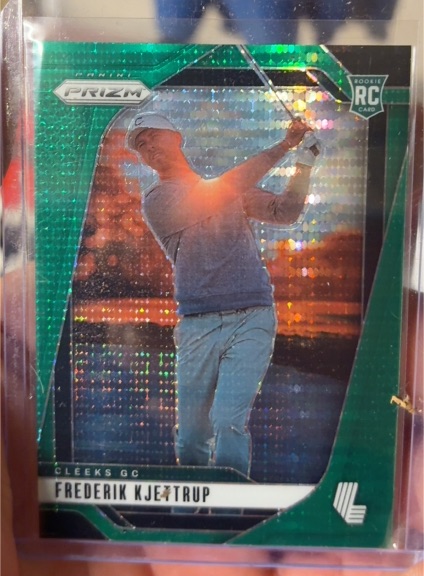 2023 Panini Prizm Frederik Kjettrup Green Prizm Rookie Card — front