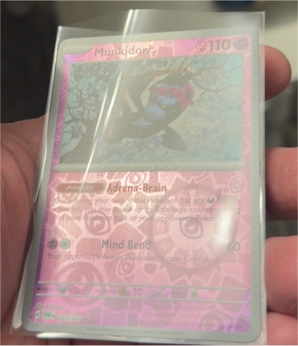 2023 Pokémon TCG 095 Munkidori Twilight Masquerade Reverse Holo — front