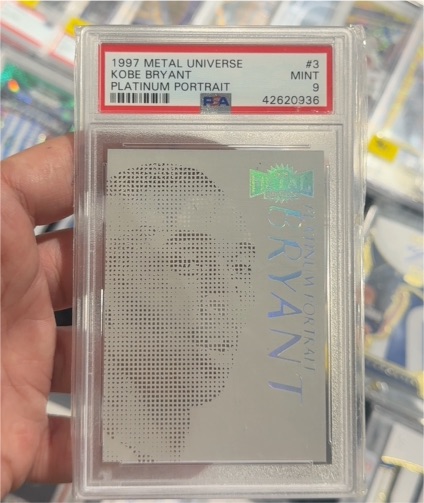 1997 Metal Universe #3 Kobe Bryant Platinum Portrait — front
