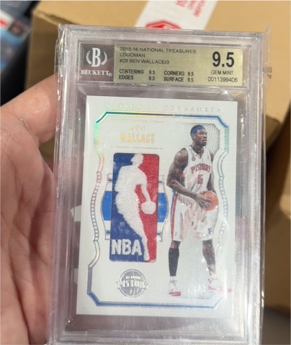 2015-16 Panini National Treasures #28 Ben Wallace Logoman — front