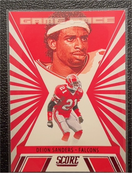 2021 Panini Score #GF14 Deion Sanders Game Face — front