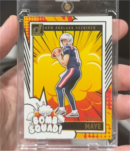 2024 Panini Donruss #28 Drake Maye Bomb Squad — front