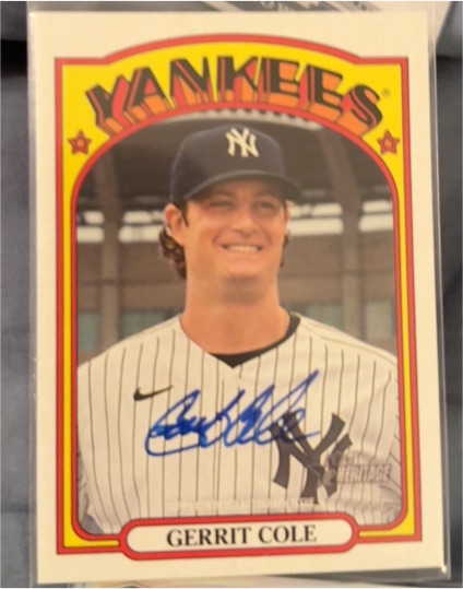 2021 Topps Heritage #249 Gerrit Cole — front