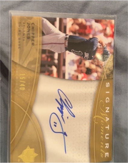 2005 Upper Deck Signature Moments #15 Chipper Jones — front