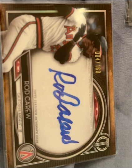 2020 Topps Tribute #TA-RC Rod Carew — front