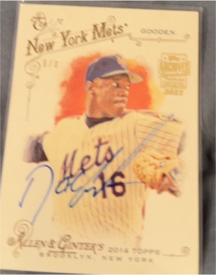 2014 Topps Allen & Ginter #6 Dwight Gooden — front