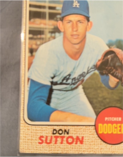 1968 Topps #103 Don Sutton — front