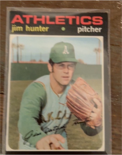 1971 Topps #45 Jim Hunter — front