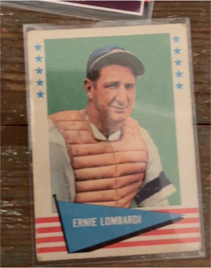 1961 Fleer Baseball Greats #55 Ernie Lombardi — front