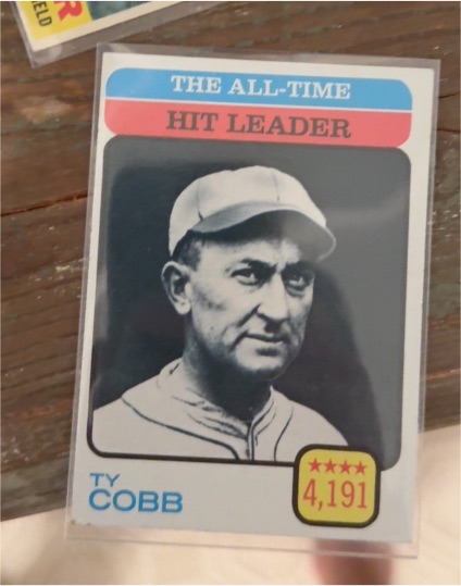 1973 Topps #471 Ty Cobb The All-Time Hit Leader — front