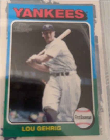 1975 Topps #497 Lou Gehrig — front