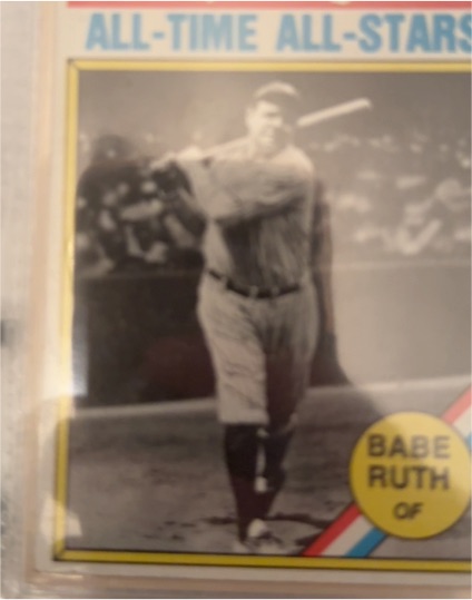 1976 Topps #345 Babe Ruth — front