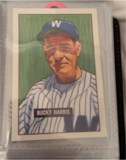 1951 Bowman #275 Bucky Harris — front