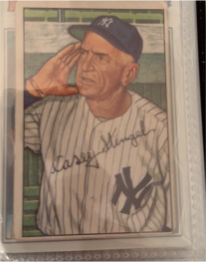 1952 Bowman #217 Casey Stengel — front
