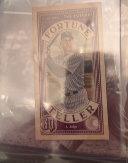 2019 Topps Gypsy Queen Fortune Teller Mini #FTM-AJ Aaron Judge — front