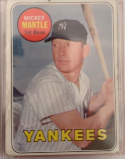 1969 Topps #500 Mickey Mantle — front