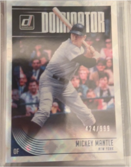 2018 Donruss Dominators #D10 Mickey Mantle — front