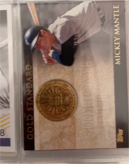 2012 Topps Gold Standard #GS-24 Mickey Mantle — front
