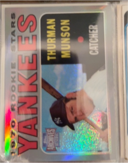 2001 Topps Archives Reserve #58 Thurman Munson 70 — front