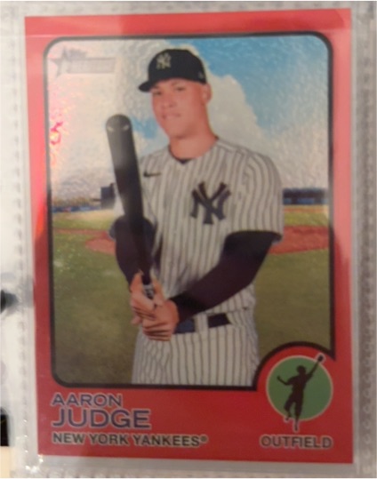 2022 Topps Heritage #44 Aaron Judge — front