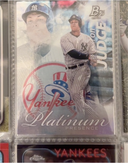 2017 Bowman Platinum Presence #PP-AJ Aaron Judge — front