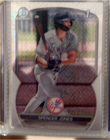 2023 Bowman Chrome #BCP-139 Spencer Jones — front