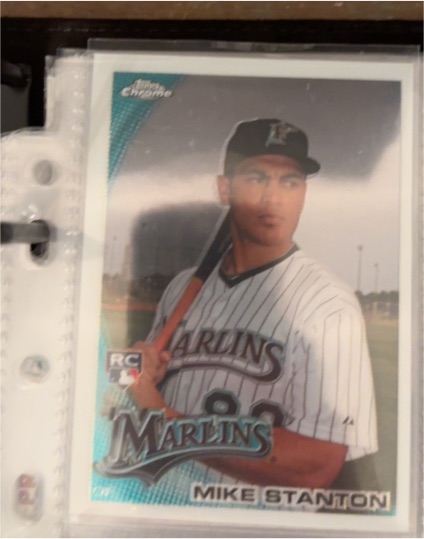 2010 Topps Chrome #190 Mike Stanton — front