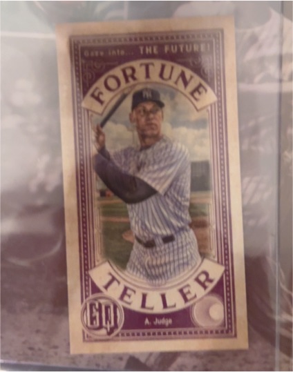 2019 Topps Gypsy Queen Fortune Teller Mini #FTM AJ Aaron Judge — front