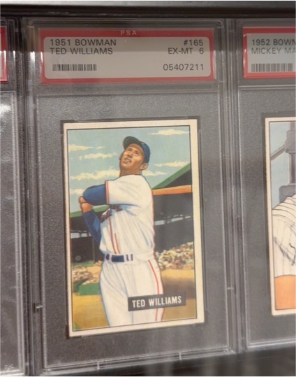 1951 Bowman #165 Ted Williams — front