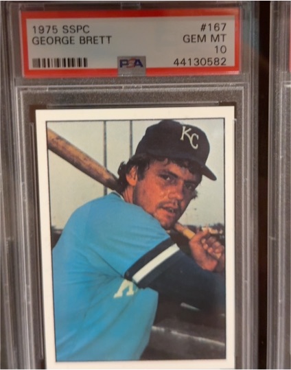 1975 SSPC #167 George Brett — front
