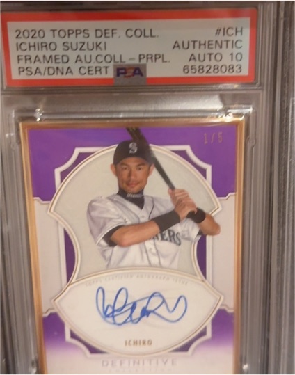 2020 Topps Definitive Collection #ICH Ichiro Suzuki — front