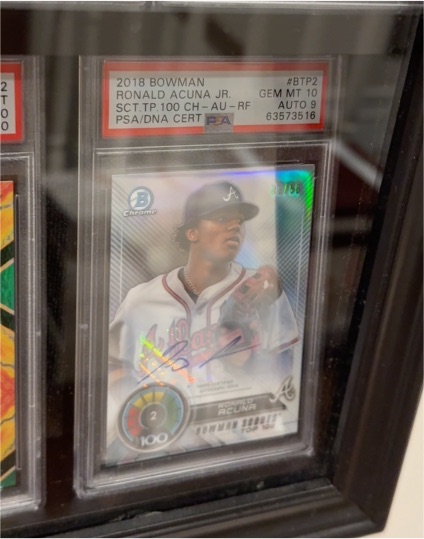 2018 Bowman Chrome #BTP2 Ronald Acuna Jr. — front
